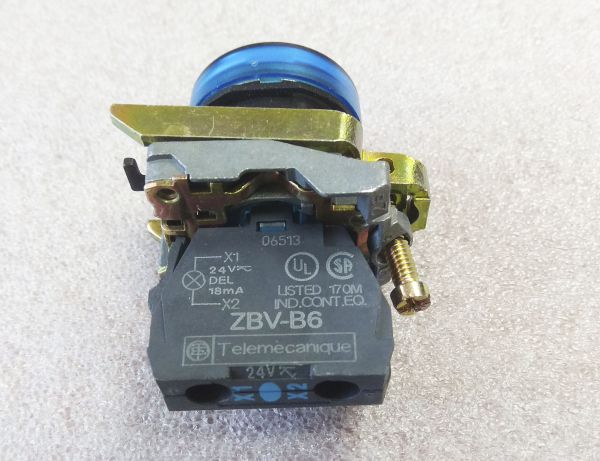 Блок световой XB4 BVB6 24V DC Telemecanique синий(011907)