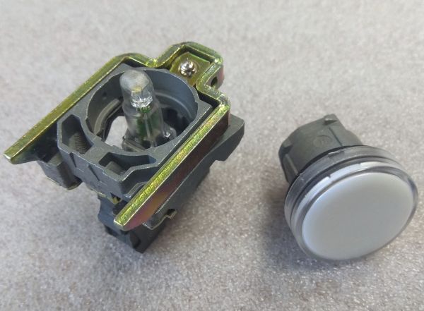 Блок световой XB4 BVG1 120V AC Telemecanique белый(089195)