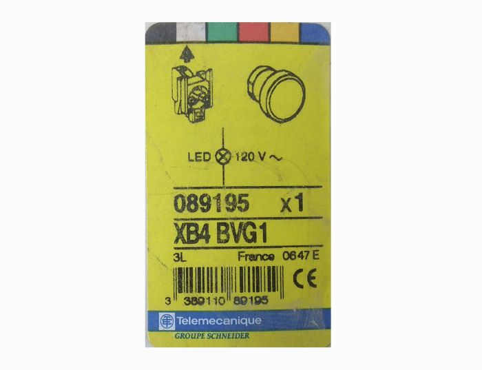 Блок световой XB4 BVG1 120V AC Telemecanique белый(089195)