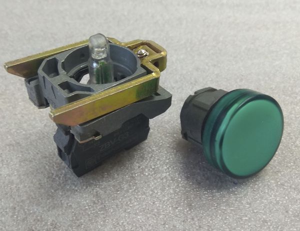 Блок световой XB4 BVG3 120V AC Telemecanique зеленый(089196)