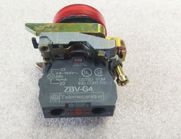 Блок световой XB4 BVG4 120V AC Telemecanique красный(089197)