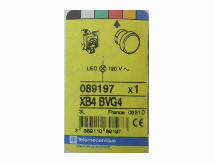 Блок световой XB4 BVG4 120V AC Telemecanique красный(089197)