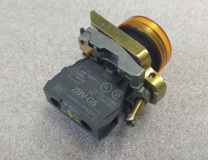 Блок световой XB4 BVG5 120V AC Telemecanique желтый(089198)