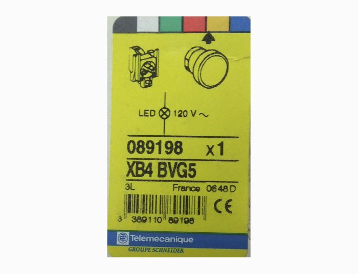 Блок световой XB4 BVG5 120V AC Telemecanique желтый(089198)