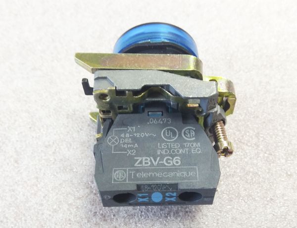 Блок световой XB4 BVG6 120V AC Telemecanique синий(016827)