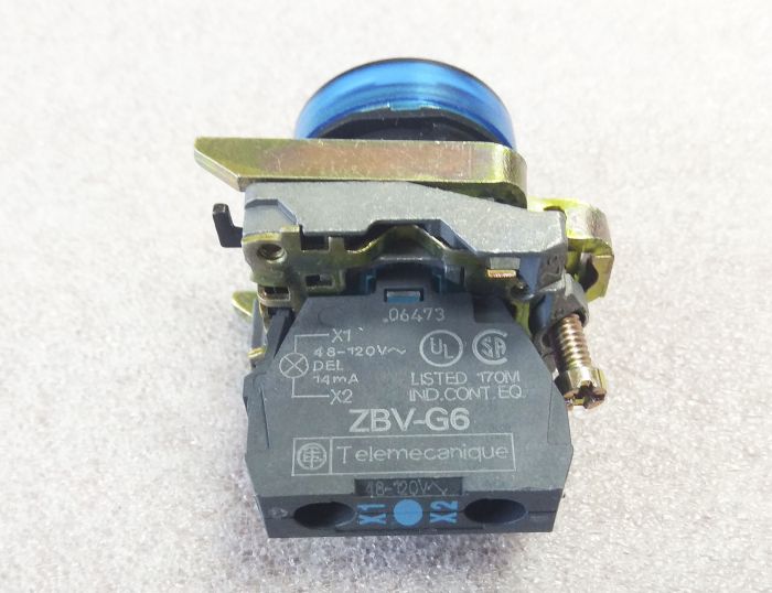 Блок световой XB4 BVG6 120V AC Telemecanique синий(016827)