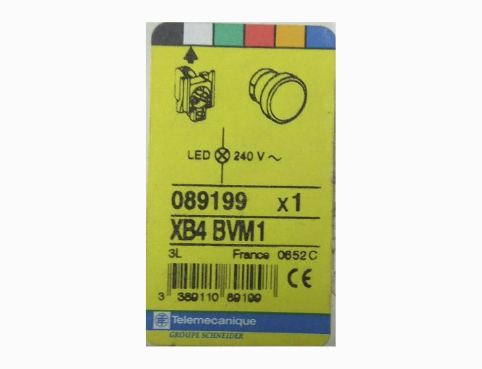 Блок световой XB4 BVM1 230V AC Telemecanique белый(089199)