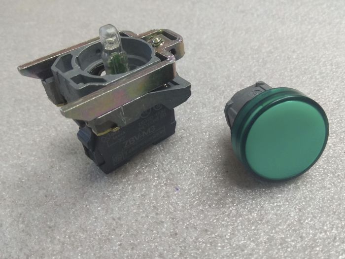 Блок световой XB4 BVM3 230V AC Telemecanique зеленый(089200)