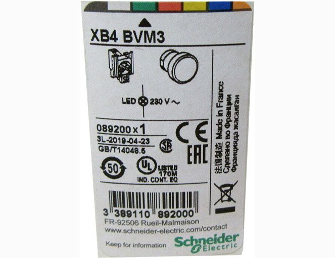 Блок световой XB4 BVM3 230V AC Telemecanique зеленый(089200)