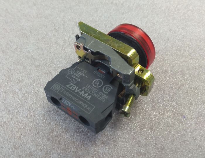 Блок световой XB4 BVM4 230V AC Telemecanique красный(089201)