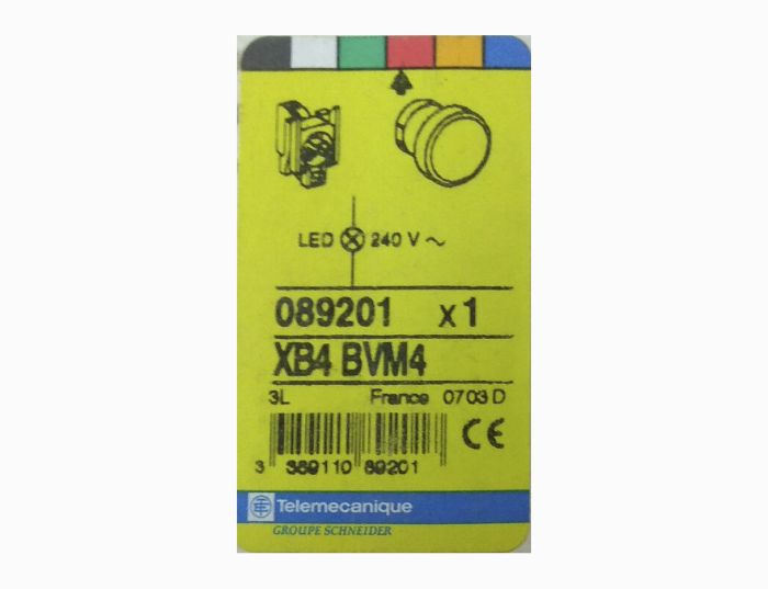 Блок световой XB4 BVM4 230V AC Telemecanique красный(089201)