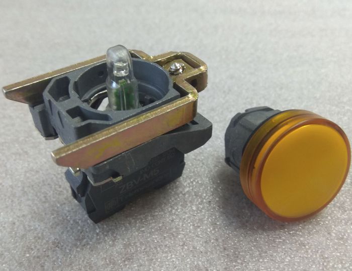 Блок световой XB4 BVM5 230V AC Telemecanique желтый(089202)