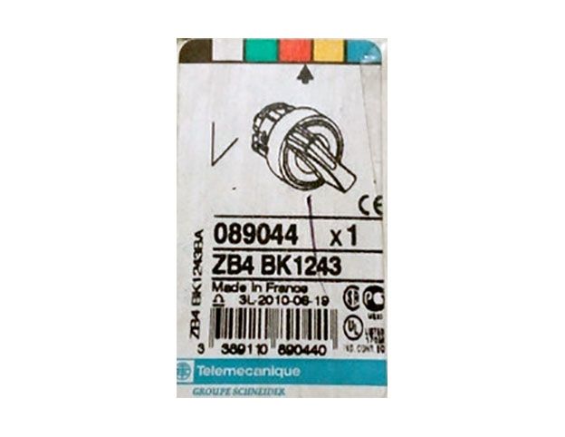 Перемикач ZB4 BK1243 2 положення Telemecanique, червоний(089044)