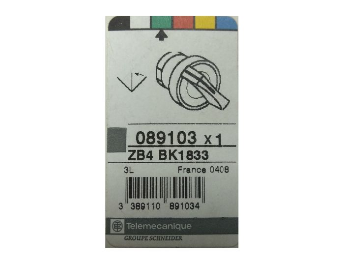 Перемикач ZB4 BK1833 3 положення Telemecanique, зелений(089103)