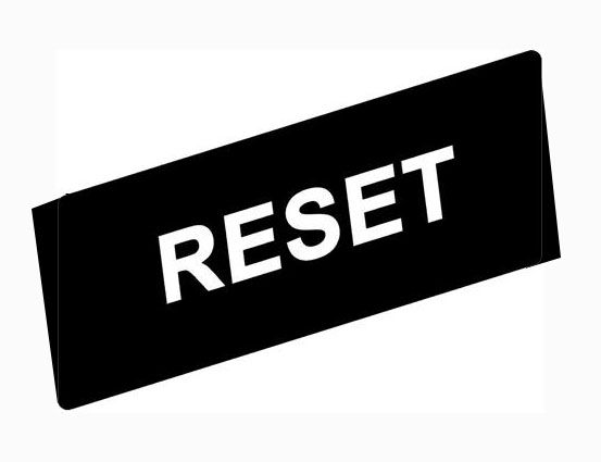 Шильдік ZBY 02322 "RESET" Telemecanique чорний(012520)