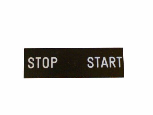 Шильдик ZBY 02366 "STOP START" черный Telemecanique(012521)