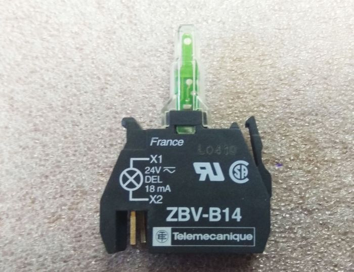Елемент світлодіодний ZBV B14 24V DC Telemecanique білий(009014)