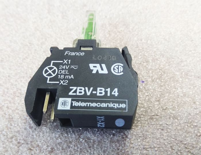 Елемент світлодіодний ZBV B14 24V DC Telemecanique білий(009014)