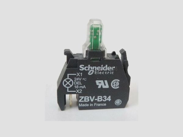 Елемент світлодіодний ZBV B34 24V DC/AC Schneider Electric зелений(009015)