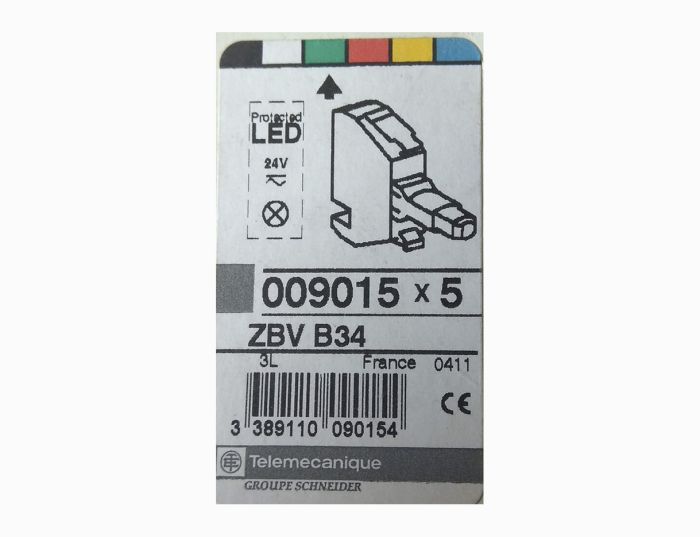 Елемент світлодіодний ZBV B34 24V DC/AC Schneider Electric зелений(009015)