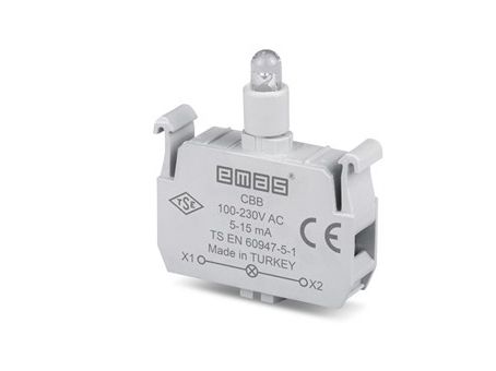 Блок-контакт подсветки CBB с белым светодиодом 100-250В АС EMAS(CBB)