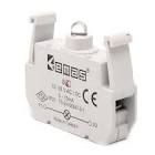 Блок-контакт подсветки CВ6 с красным светодиодом 12-30В АС/DC EMAS(CВ6)