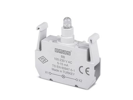 Блок-контакт подсветки ВB с белым светодиодом 100-250В АС EMAS(BB)