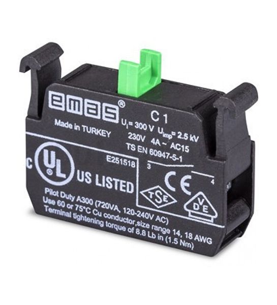 Блок-контакт С1 "СТАРТ" (1НО) СM/CP EMAS(C1)