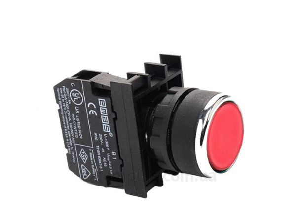 Кнопка B 200 DК нажимна кругла червона 1НЗ EMAS(B200DK)