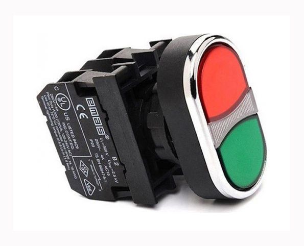 Кнопка сдвоенная B102K20KY IP54 EMAS(B102K20KY)