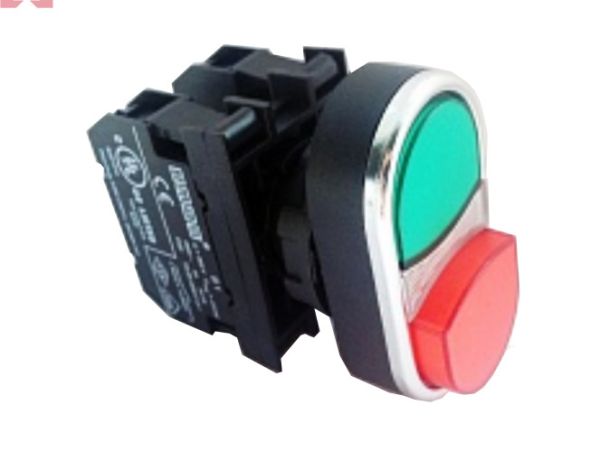 Кнопка сдвоенная B102K21KY IP54 EMAS(B102K21KY)