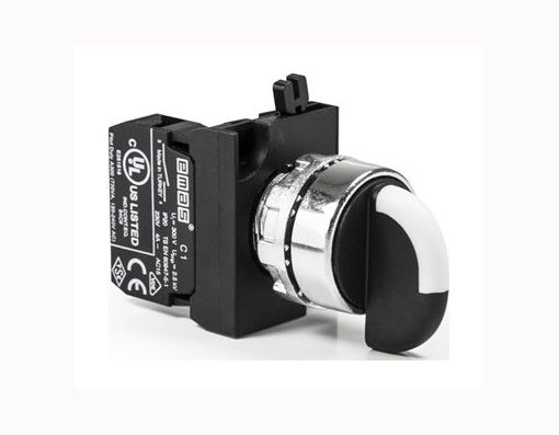 Переключатель CM100S20 0-1 з фиксаций (1НО) - металл IP65 EMAS(CM100S20)