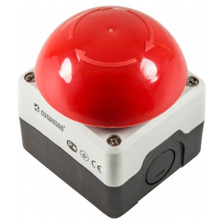 Пост 1 кноп. c аварийной кнопкой "Грибок" P1C400E-72 черно-серый EMAS(P1C400E72)