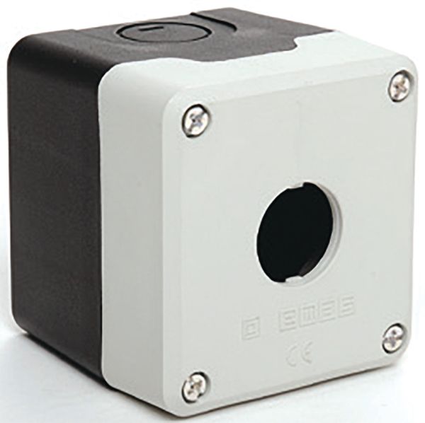 Пост 1 кноп. пустой PY1BOS черно-серый EMAS(PY1BOS)