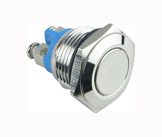 Кнопка металлическая TY 16-211A Scr плоская винт  АСКО(A0140010084)