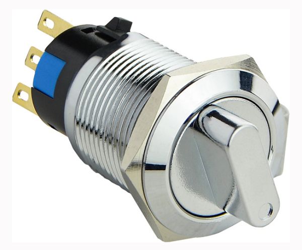 Кнопка металлическая TY 19C-X11/2 поворотная 2-позиц. 1NO+1NC АСКО(A0140010216)