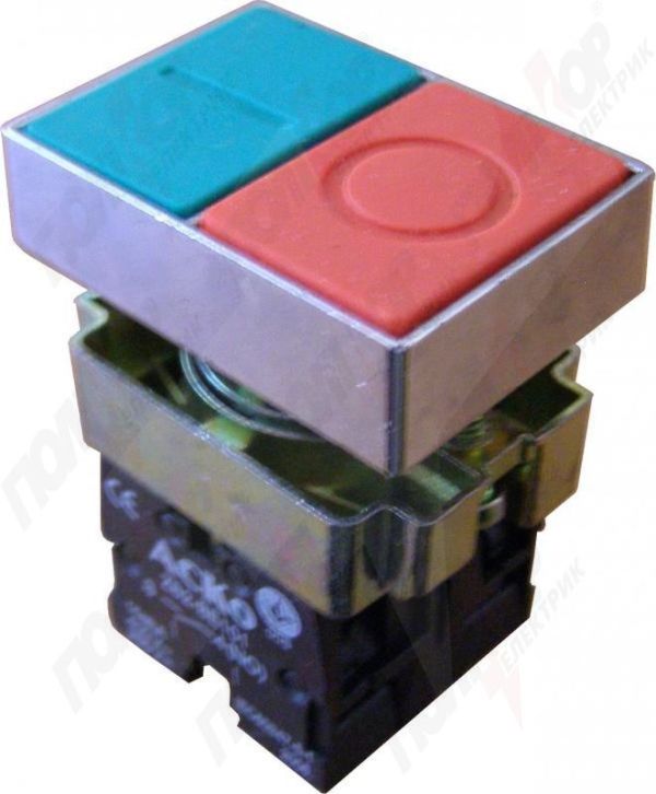 Кнопка управления XB2-BL9425 "Старт-Стоп"+сил. колп., IP65 АСКО(A0140010014)