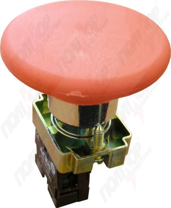 Кнопка управления XB2-BR42 красный гриб (d 60мм) АСКО(A0140010015)