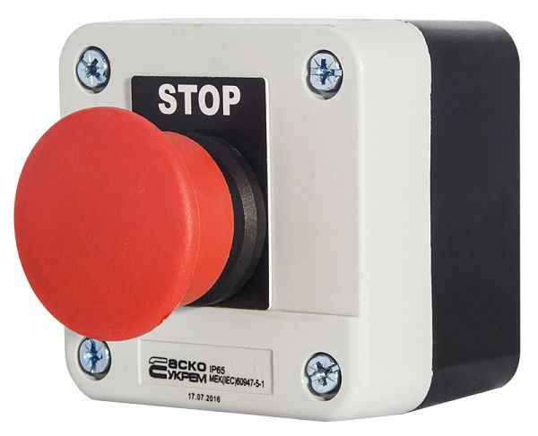 Пост XAL-B164H29 на 1 кнопку "Стоп"-грибок АСКО(A0140020004)
