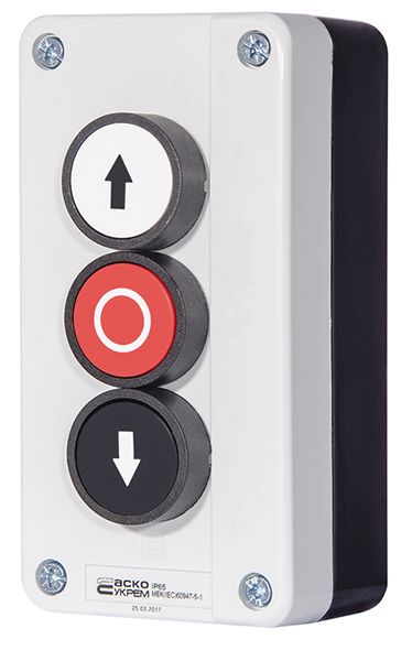 Пост XAL-B324 трехместный "Вверх-Стоп-Вниз" АСКО(A0140020048)