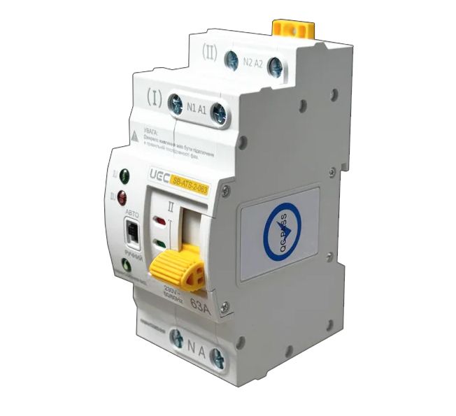 Переключатель АВР SB-ATS-2-063-UEC 2P 63A UEC(AVR-2-063)