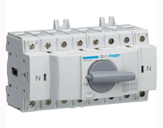 Переключатель модульный трехпозиц. HIM408 I-0-II до 35мм2, 4п 80А(HIM408)