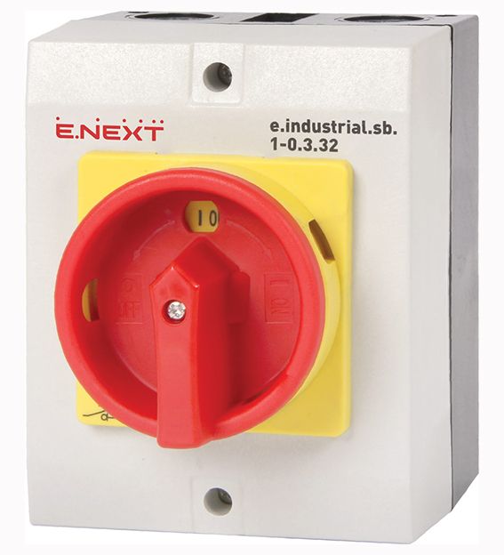 Переключатель пакетный в корпусе e.indastrial.sb.1-0.3.32 3р 32А (1-0) ж/к E.NEXT(i0360002)