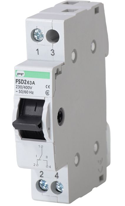 Переключатель трехпозиционный FSD2 1P 63A 1-0-2 Промфактор(FSD21063)