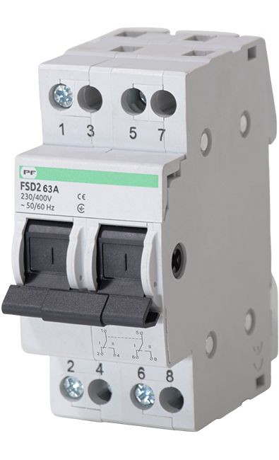 Переключатель трехпозиционный FSD2 2P 63A 1-0-2 Промфактор(FSD22063)