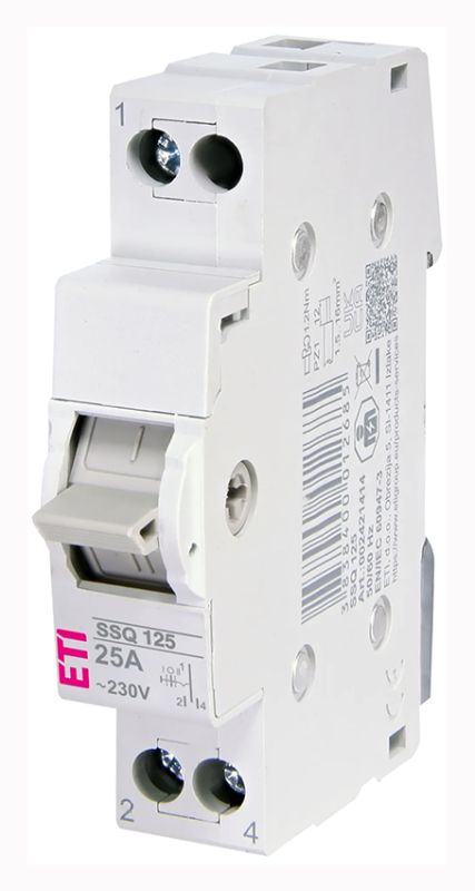 Переключатель трехпозиционный SSQ 125 1х25А DIN ETI (1-0-2)(2421414)