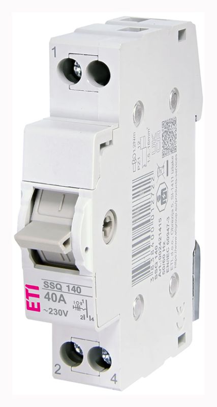 Переключатель трехпозиционный SSQ 140 1х40А DIN ETI (1-0-2)(2421415)