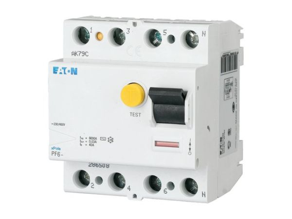 Диференційне реле PF6 - 25/4/0.03 MOELLER/EATON(000286504)