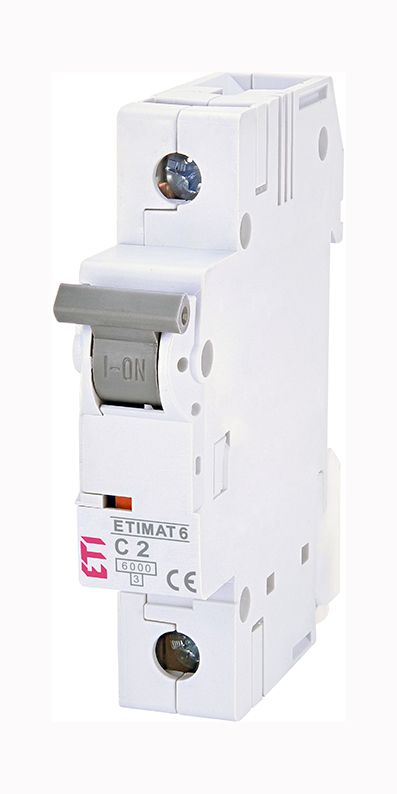 Вимикач автоматичний ETIMAT 6 1p/C2A 6 kA  ETI(2141508)