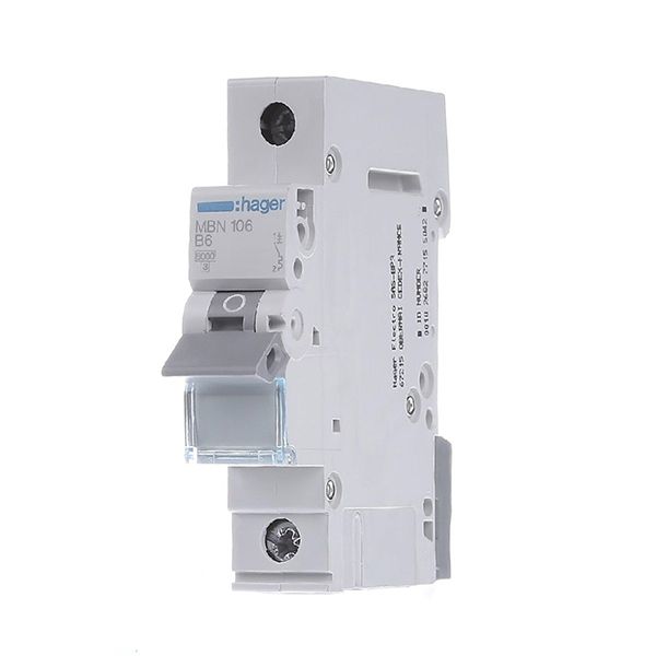 Вимикач автоматичний Hager MBN106, 1р/6А(MBN106)